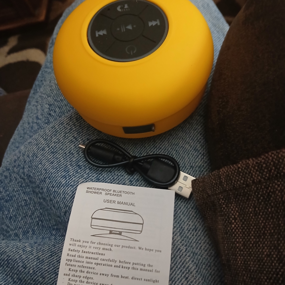 Yellow Bluetooth Shower Speaker
